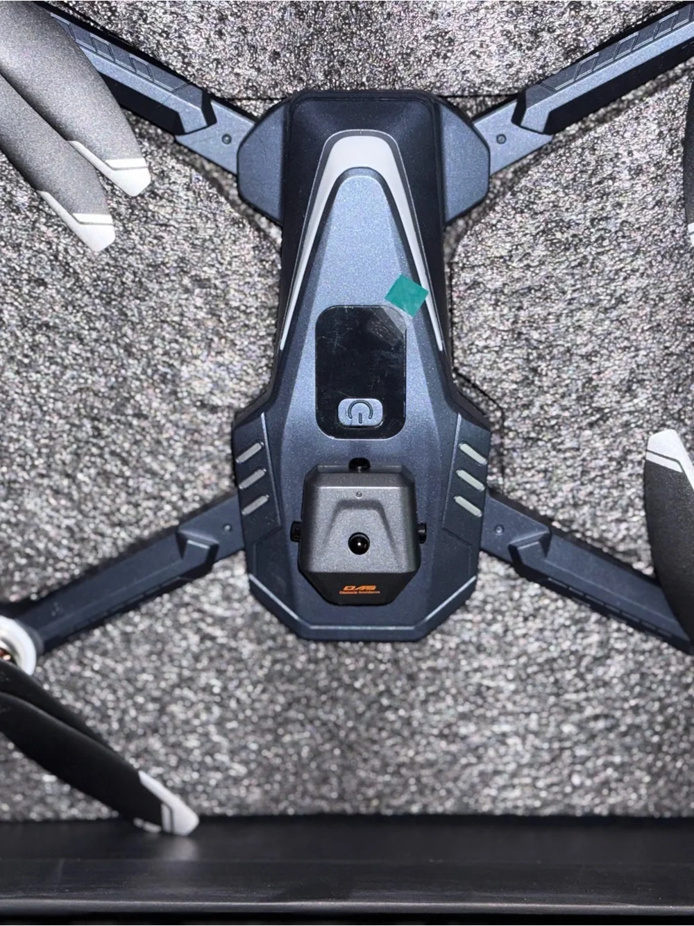 Blue Foldable Aerial Camera Drone with Remote Controller